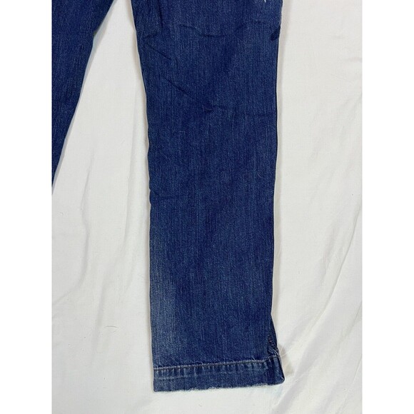 Lauren Jeans Co Embroidered Jean Straight Leg LRL | Dark‎ Wash | Size 16 - Picture 14 of 16